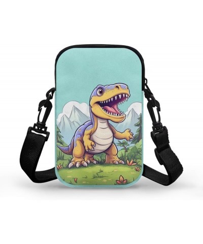 Small Crossbody Purse for Women Kids Shoulder Messenger Bag Dinosaur $10.56 Crossbody Bags