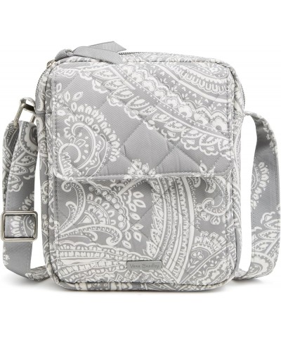 Women's Performance Twill Small Crossbody Purse Cloud Gray Paisley $20.20 Crossbody Bags