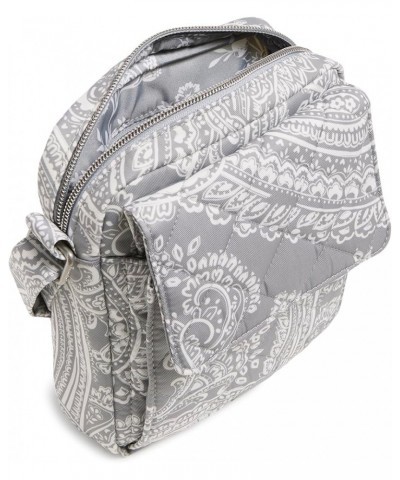 Women's Performance Twill Small Crossbody Purse Cloud Gray Paisley $20.20 Crossbody Bags