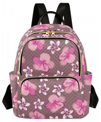 Floral Pattern in Pink Casual Fashion Polyester Travel Rucksack Shoulder Bag Color Medium $17.76 Backpacks