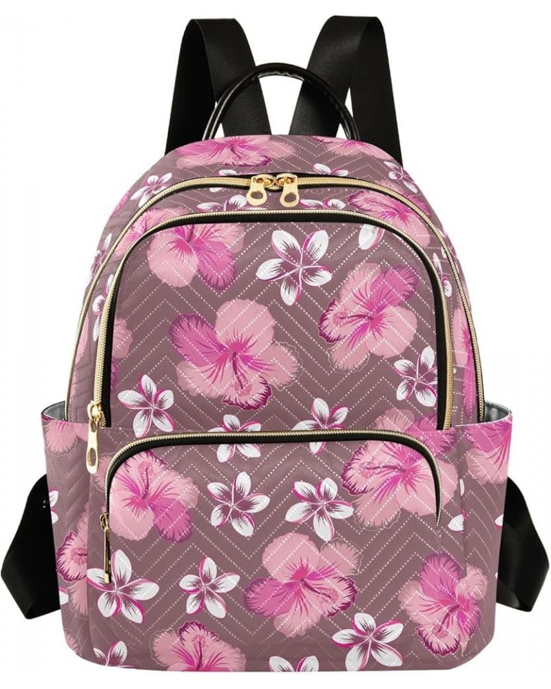 Floral Pattern in Pink Casual Fashion Polyester Travel Rucksack Shoulder Bag Color Medium $17.76 Backpacks