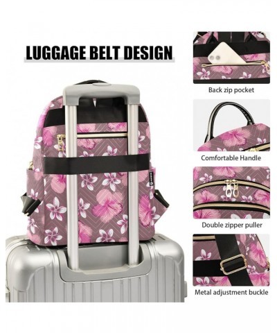 Floral Pattern in Pink Casual Fashion Polyester Travel Rucksack Shoulder Bag Color Medium $17.76 Backpacks