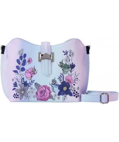 Sleeping Beauty 65th Anniversary Floral Crossbody Bag Disney $32.99 Crossbody Bags