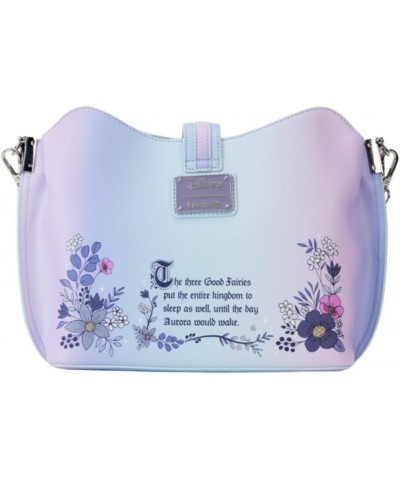 Sleeping Beauty 65th Anniversary Floral Crossbody Bag Disney $32.99 Crossbody Bags