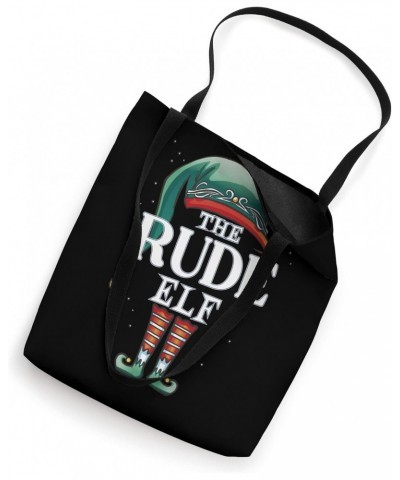 Rude Elf Christmas Group Xmas Pajama Party Tote Bag $13.90 Totes