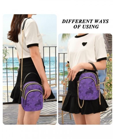 Cell Phone Purse Frog Purple Magic Crossbody Handbag Durable Shoulder Bag Sturdy Travel Pouch Compact Chic Bag for Women Dail...