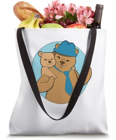 Papa Bear Fathers Day Dad Tote Bag $17.08 Totes