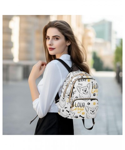 Mini Backpack Purse for Women Lightweight Girls Small Size Funny Dog School Teens College Traveling Medium $13.53 Backpacks