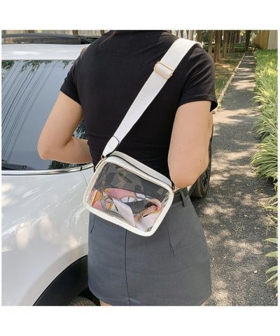 Clear Crossbody Bags for Women, Cute Shoulder Bag Clear Stadium Bag Purses for Women Crossbody Bag Stadium Crossbody White $1...