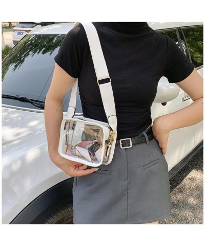 Clear Crossbody Bags for Women, Cute Shoulder Bag Clear Stadium Bag Purses for Women Crossbody Bag Stadium Crossbody White $1...