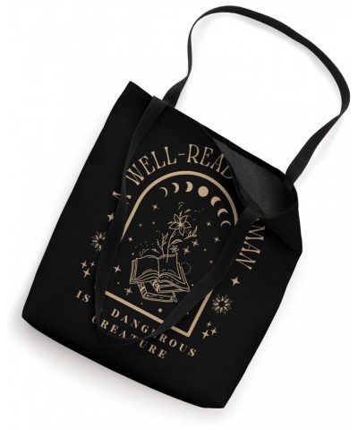 A Well Read Women Is A Dangerous Creature Bookish Librarian Tote Bag $12.96 Totes