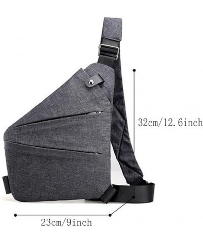 2024 Anti-Theft Travel Bag for Men Women Slim Sling Bag Crossbody Bag with Adjustable Strap for Casual Travel Black $11.99 Cr...