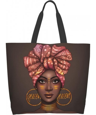 Women Tote Bags African American Woman Shoulder Bag Afro Black Girl Magic Satchel Handbags For Shopping,Work,Grocery,Gym Blac...