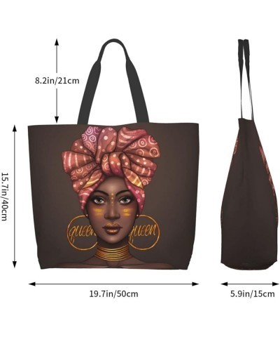 Women Tote Bags African American Woman Shoulder Bag Afro Black Girl Magic Satchel Handbags For Shopping,Work,Grocery,Gym Blac...