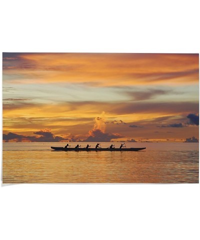 24x36 Inch Giclee Art Print Wall Decor, Guam, Boat and Sunset 36 x 54 Giclee Print $20.50 Travel Gear