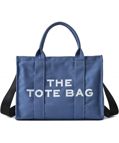 Denim Tote Bags for Women Handbag Tote Purse with Zipper Blue Denim Crossbody Bag for Office, Travel Canvas-blue $21.19 Totes