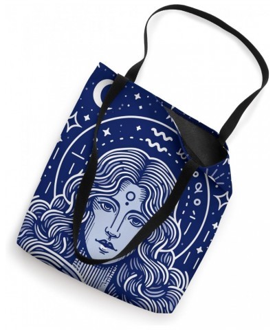 Aquarius Constellation Zodiac Star Sign Birthday Tote Bag $9.51 Totes