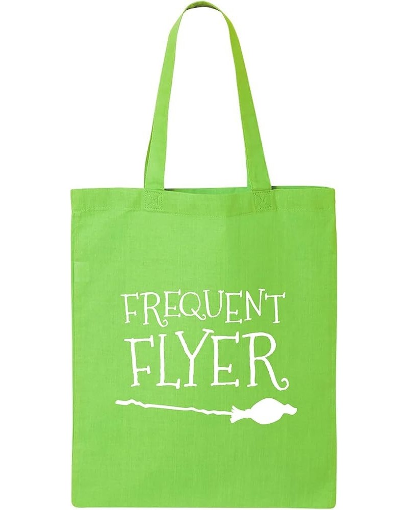 Frequent Flyer Cotton Canvas Tote Bag Lime $10.70 Handbags