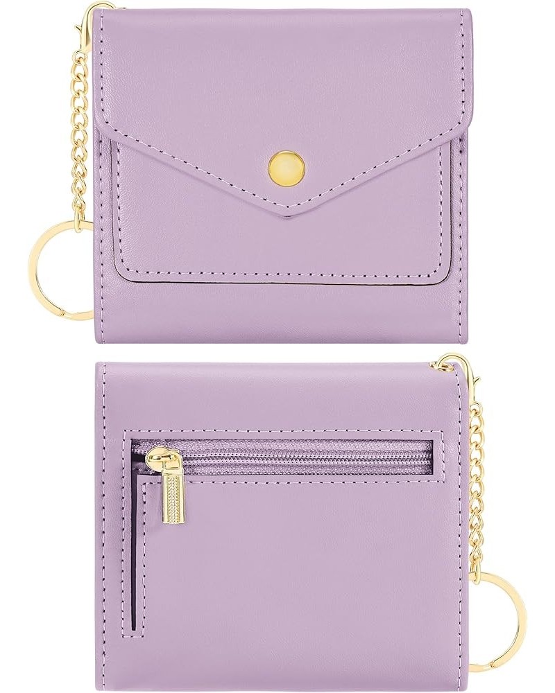 Womens Wallet RFID Blocking Small Wallets Woman Credit Card Holder Trifold Ladies Wallets with Coins Zipper Pocket Purple $8....