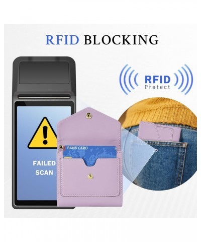 Womens Wallet RFID Blocking Small Wallets Woman Credit Card Holder Trifold Ladies Wallets with Coins Zipper Pocket Purple $8....