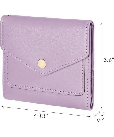 Womens Wallet RFID Blocking Small Wallets Woman Credit Card Holder Trifold Ladies Wallets with Coins Zipper Pocket Purple $8....