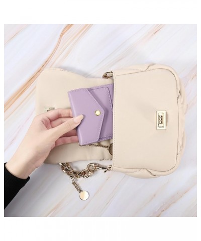 Womens Wallet RFID Blocking Small Wallets Woman Credit Card Holder Trifold Ladies Wallets with Coins Zipper Pocket Purple $8....