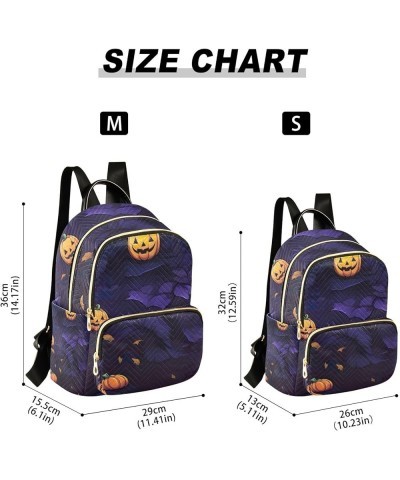 Festive Halloween Skulls Colorful Woman's Backpack, Women's Travel Backpack, Day Trip Backpack for Women, M Black Cat Sitting...