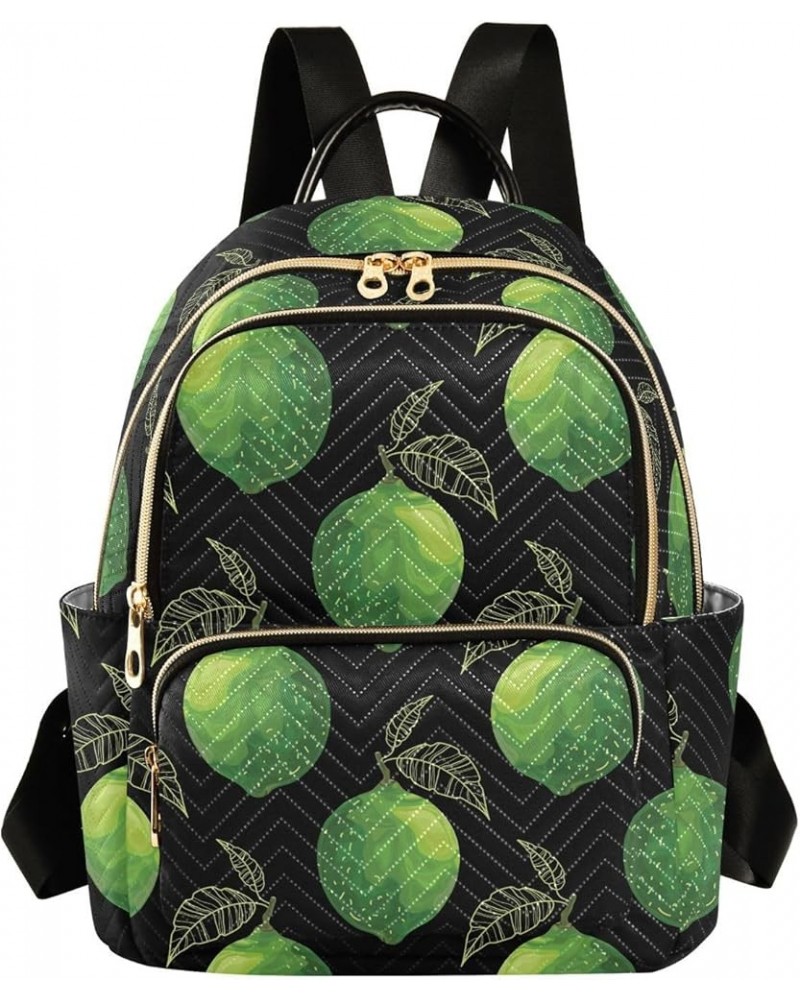 Green Lemon Leaves Women's Backpack Purse Causal Daypack Work Travel College Business Trip Bag Shoulder Bag Small $18.55 Back...