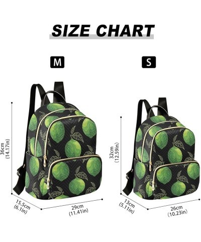 Green Lemon Leaves Women's Backpack Purse Causal Daypack Work Travel College Business Trip Bag Shoulder Bag Small $18.55 Back...