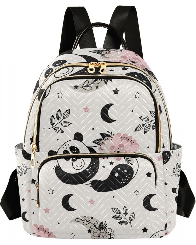 Small Backpack for Women Travel Bag Cute Floral Panda Daypack Purse Fashion Shoulder Bag Rucksack Small A102 $10.66 Backpacks