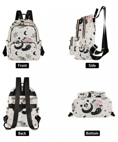 Small Backpack for Women Travel Bag Cute Floral Panda Daypack Purse Fashion Shoulder Bag Rucksack Small A102 $10.66 Backpacks