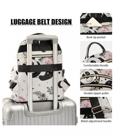 Small Backpack for Women Travel Bag Cute Floral Panda Daypack Purse Fashion Shoulder Bag Rucksack Small A102 $10.66 Backpacks