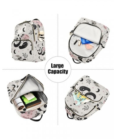 Small Backpack for Women Travel Bag Cute Floral Panda Daypack Purse Fashion Shoulder Bag Rucksack Small A102 $10.66 Backpacks