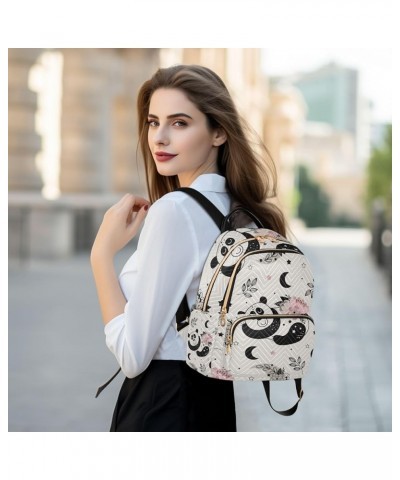 Small Backpack for Women Travel Bag Cute Floral Panda Daypack Purse Fashion Shoulder Bag Rucksack Small A102 $10.66 Backpacks