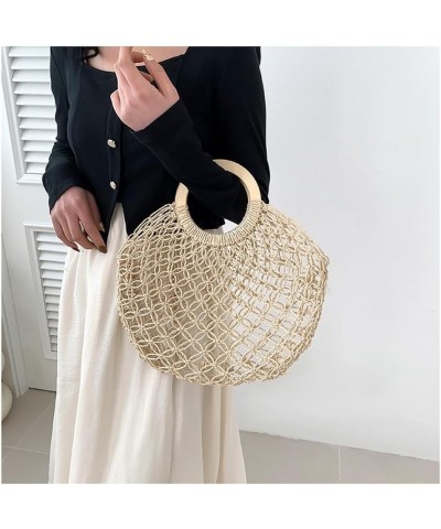 Straw Crossbody Purse Hobo Bags Women Vintage Shoulder Bag Tote Bag Summer Beach Bag Cute Work Travel Top-Handle Bag White $1...