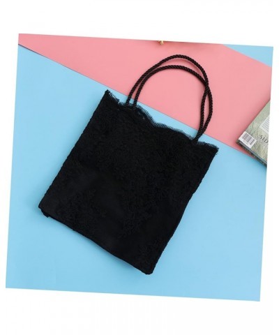 Women Bag Miss Spring and Summer Shoulder Bags White Polyester-cotton Lace Bag mediumx2pcs Blackx2pcs $10.32 Totes