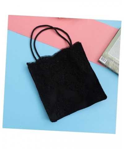 Women Bag Miss Spring and Summer Shoulder Bags White Polyester-cotton Lace Bag mediumx2pcs Blackx2pcs $10.32 Totes