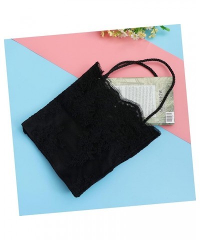 Women Bag Miss Spring and Summer Shoulder Bags White Polyester-cotton Lace Bag mediumx2pcs Blackx2pcs $10.32 Totes