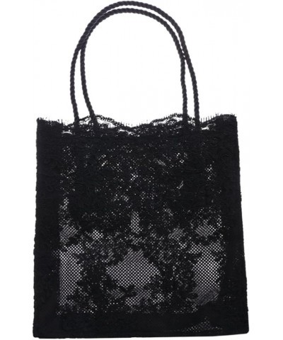 Women Bag Miss Spring and Summer Shoulder Bags White Polyester-cotton Lace Bag mediumx2pcs Blackx2pcs $10.32 Totes