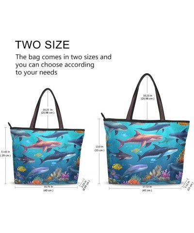 Tote Bag for Women with Zipper,Polyester Tote Purse Holiday Tote Bag Work Handbag Women Gift 2 $13.47 Totes