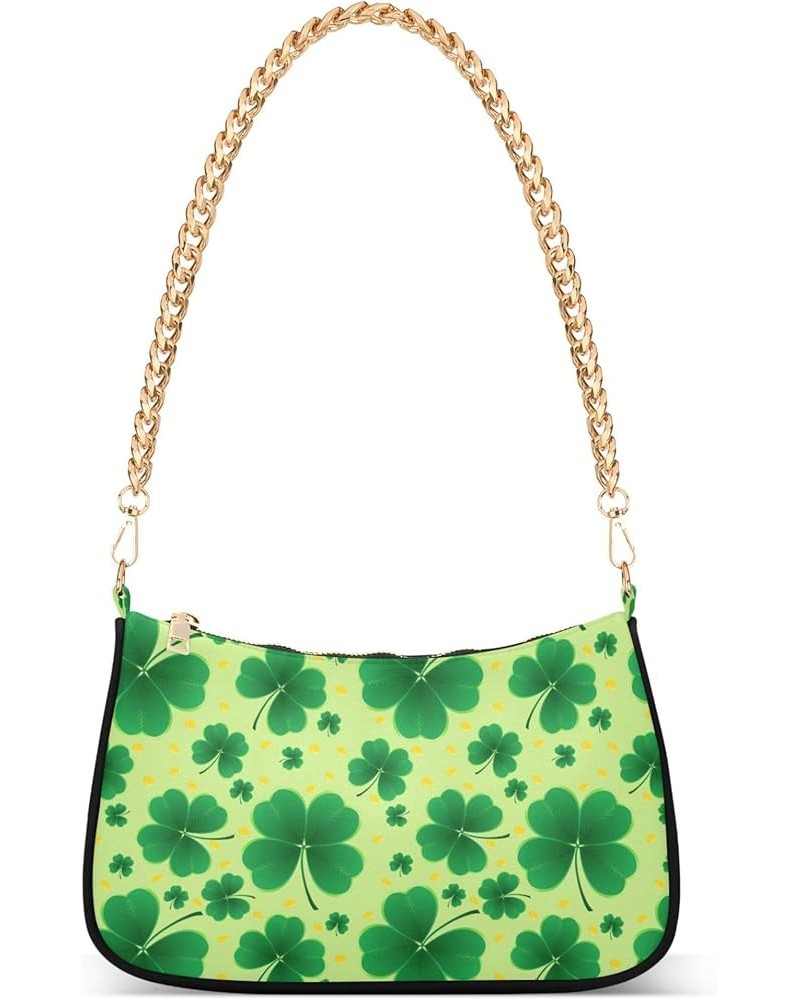 Daisy Flower Women Purses Cute Hobo Designer Clutch Women's Vintage Handbags over the Shoulder Purse Clover Lucky Green $12.9...