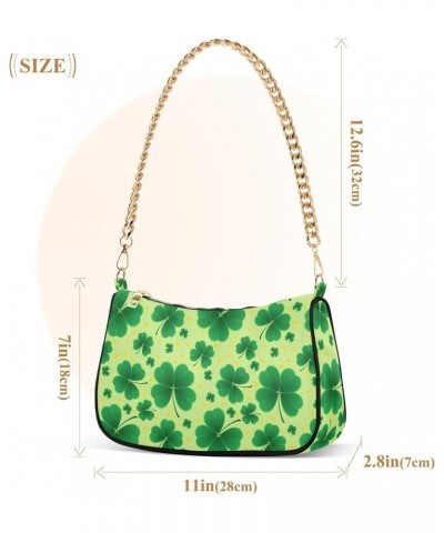 Daisy Flower Women Purses Cute Hobo Designer Clutch Women's Vintage Handbags over the Shoulder Purse Clover Lucky Green $12.9...