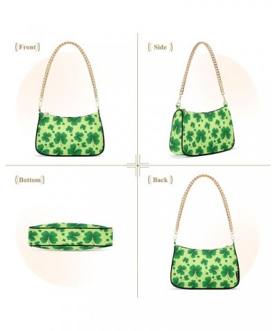 Daisy Flower Women Purses Cute Hobo Designer Clutch Women's Vintage Handbags over the Shoulder Purse Clover Lucky Green $12.9...