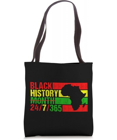 Black History Month 24/7/365 Black History Month 2023 Retro Tote Bag $10.00 Totes