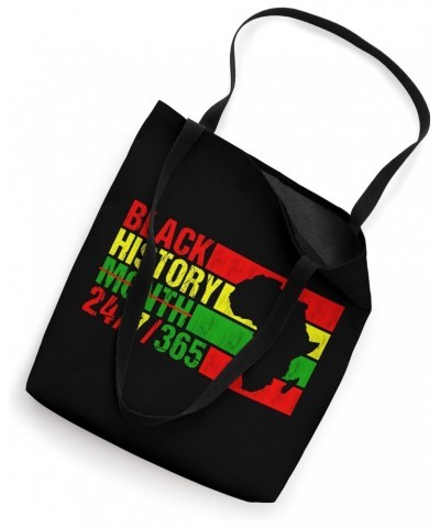 Black History Month 24/7/365 Black History Month 2023 Retro Tote Bag $10.00 Totes