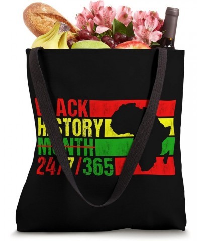 Black History Month 24/7/365 Black History Month 2023 Retro Tote Bag $10.00 Totes