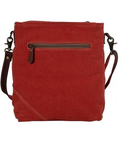 Shoulder Bag for Women - Western Upcycled Canvas Leather Handbag Fleur De Rigaud $27.20 Shoulder Bags