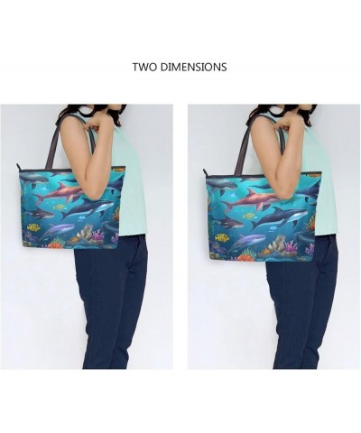 Tote Bag for Women with Zipper,Polyester Tote Purse Holiday Tote Bag Work Handbag Women Gift 2 $13.47 Totes