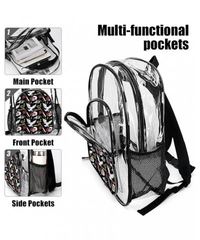 Clear Backpack Heavy Duty Transparent Backpack PVC See Through Bookbag for Women Men (Grunge Monster Truck Car Art) Pattern73...