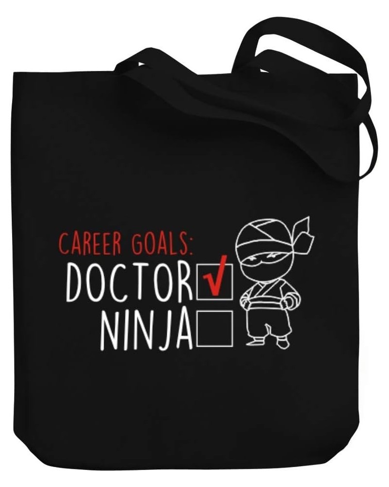 Career goals Doctor ninja Canvas Tote Bag 10.5" x 16" x 4 $17.20 Totes